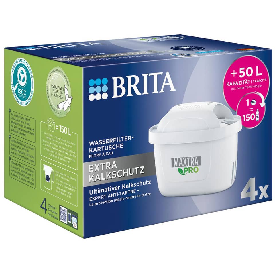 Wasserfilter, Kartusche, Kalkschutz, BRITA, 4x