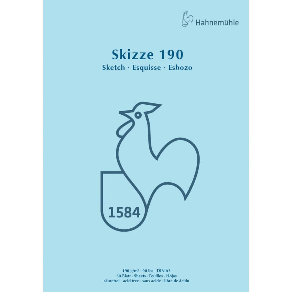 Skizze, DIN A5, Hahnemühle, Huhn Grafik, 190 g/m²