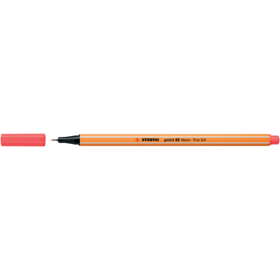 Marker, Pen, Orange, Feiner Punkt, Neon