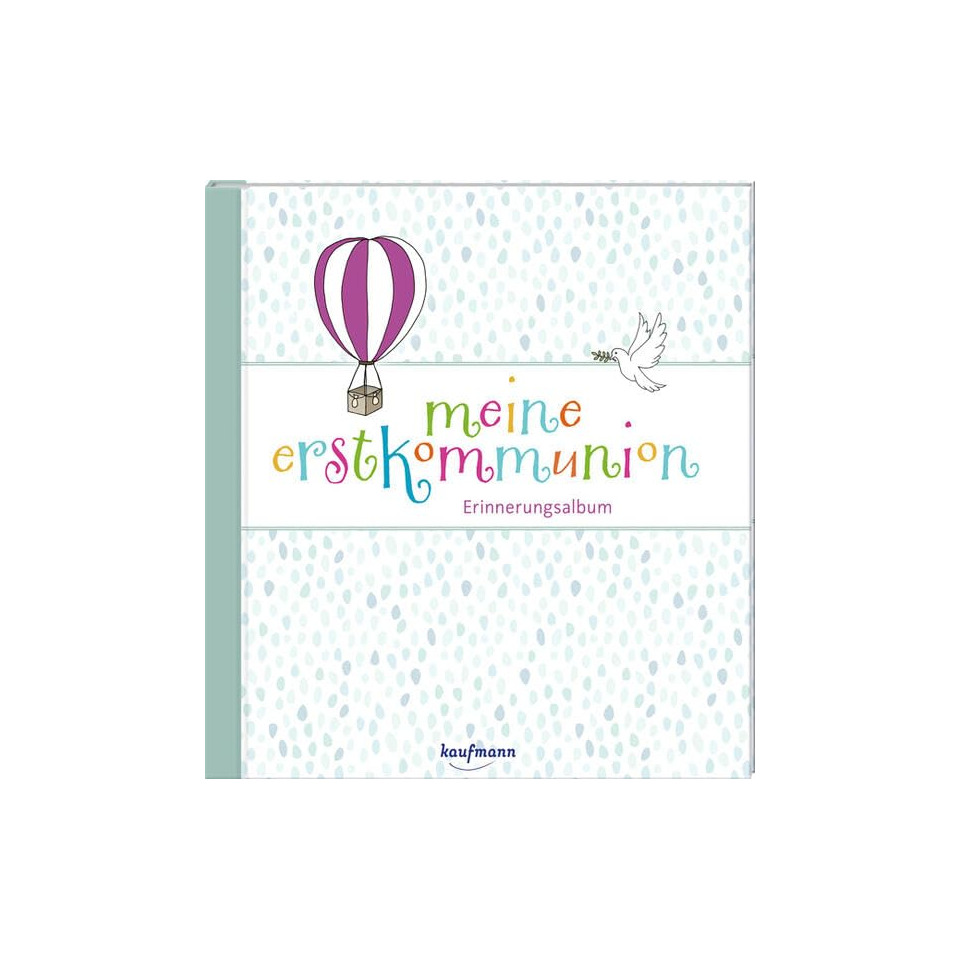 Erinnerungsalbum, Kinderalbum, Ballon, Dove, Farbenfrohes Muster