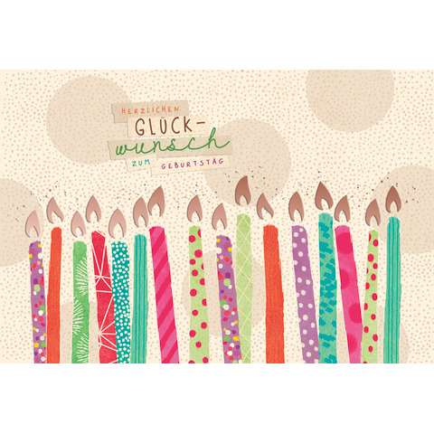 Geburtstagskarte geprägt, unverpackt SKORPION 51-10591