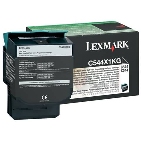 Lasertoner Return XHY schwarz LEXMARK C544X1KG