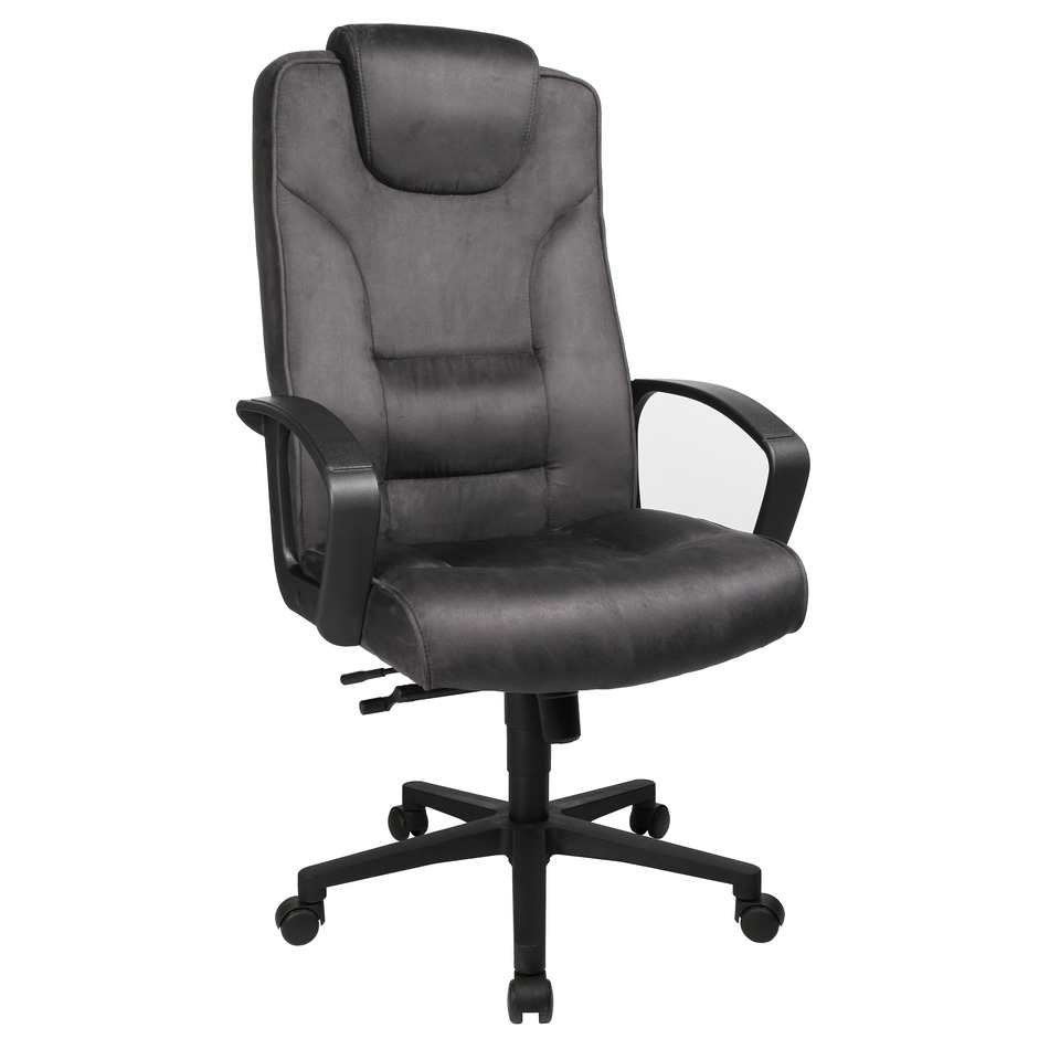 Schreibtischstuhl, Gamingstuhl, Schreibtischstuhl Leder, Verstellbar, Gleiterrollen