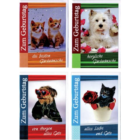 Geburtstagskarte, sortiert  51-2341