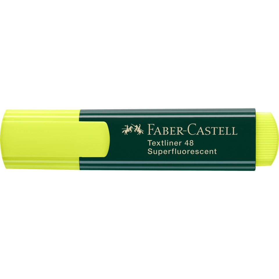 Highlighter, Textliner, Marker, Neon yellow, Kunststoff