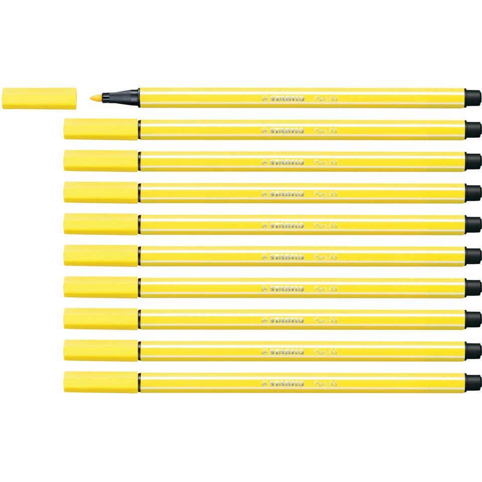 gelb, Stabilo, Marker, Stift, Filzstift