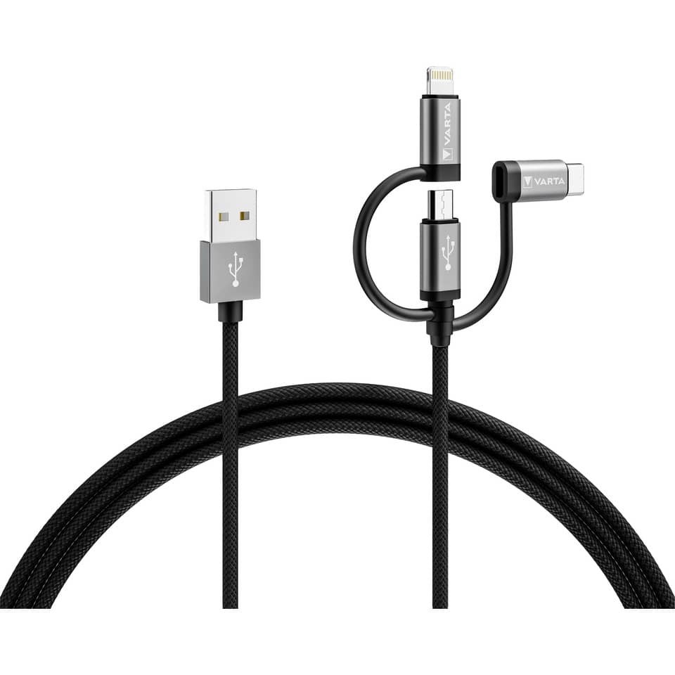 USB cable, Ladekabel, Magnetic cable, Micro USB adapter, USB-C adapter