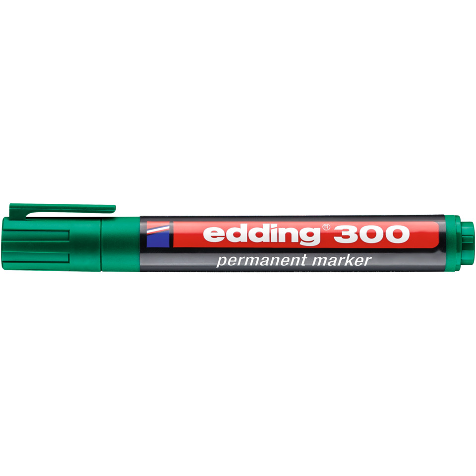 Permanentmarker, Marker, Green, Edding 300, Pen