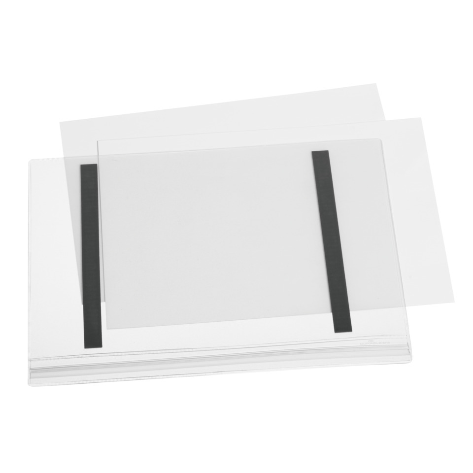 Akrylrahmen, Schwarz, Transparenter Rahmen, Doppellaminiert, Fotohalterung, Portfolio, Binder, Transparente Blätter, Schwarze Streifen, Fotohalter