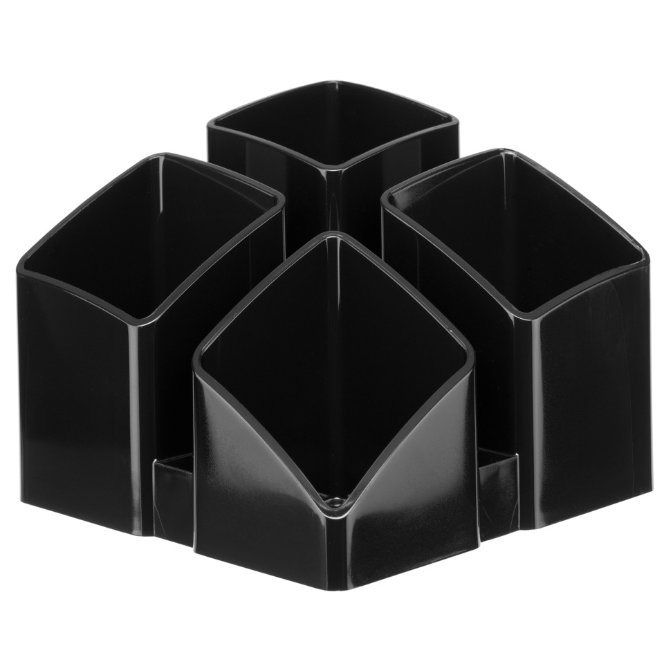 Organizer, Stifthalter, Schwarz, Quadratischer Becher, Schreibtischzubehör