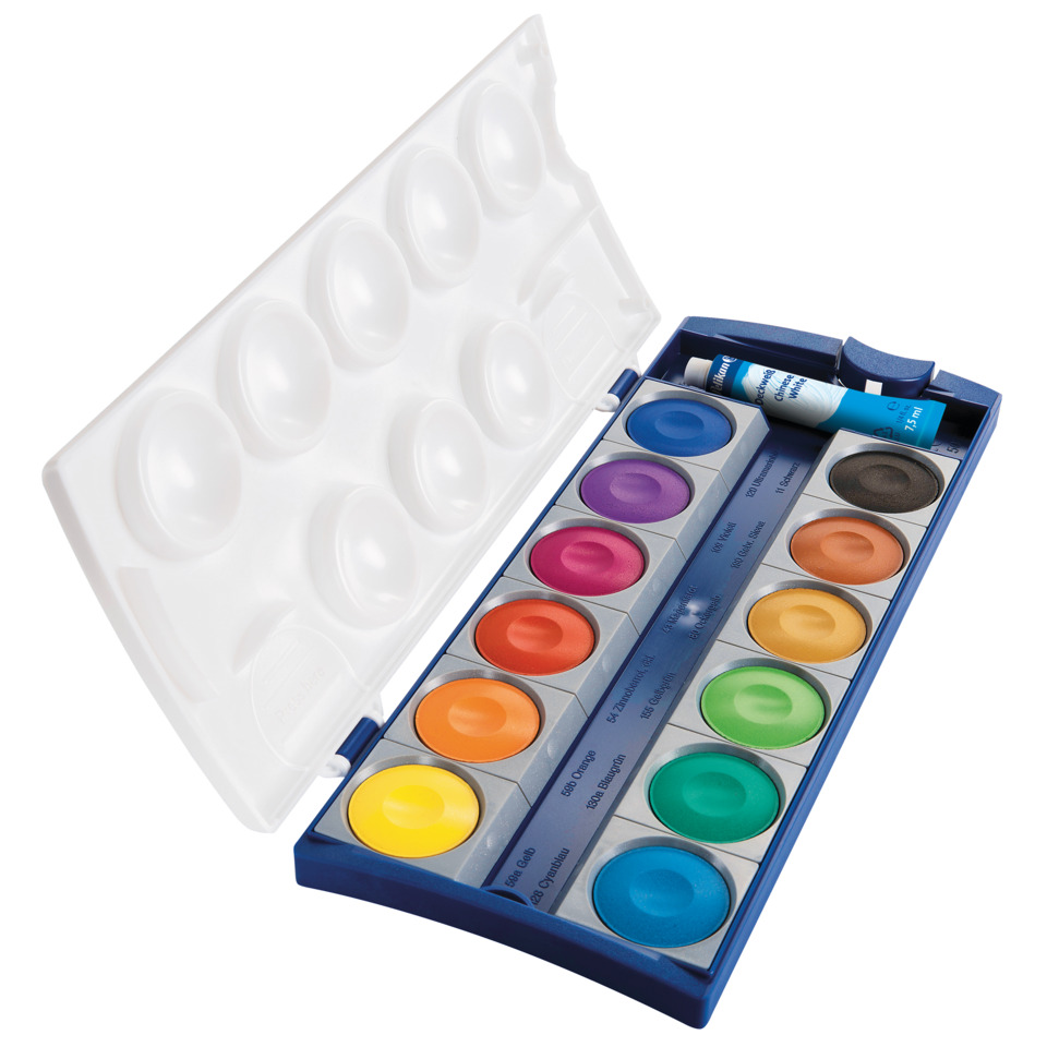 Aquarellfarben, Wasserfarben, Malkasten, Farben, Palette