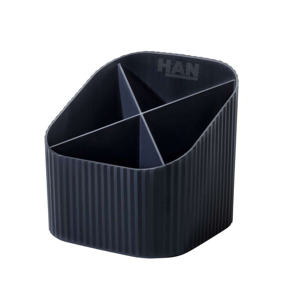 organizer, Desk-Organizer, Trennwände, dreigeteilte Fächer, schwarz