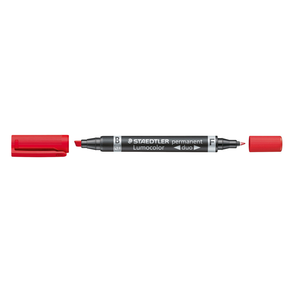 Permanentmarker, Lumocolor, Schwarzer Marker, Doppelseitig, Staedtler