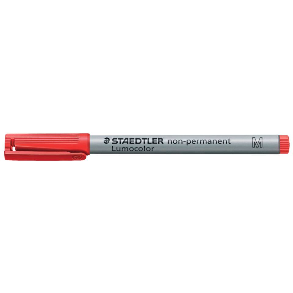 Marker, nicht permanent, Lumocolor, rot, Stift