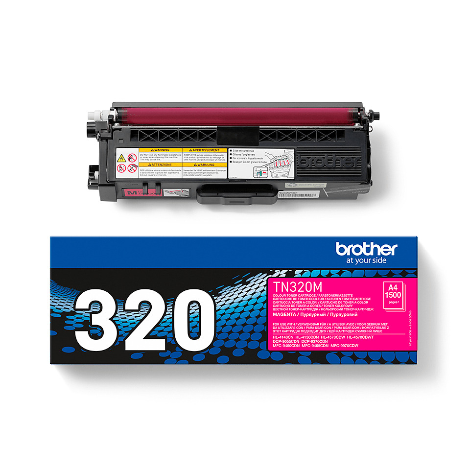 Tonerkassette, Magenta Toner, Druckerpatrone, TN320, 1500 Seiten