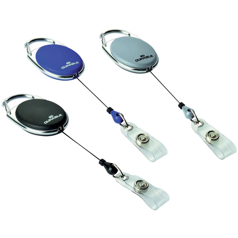 Ausweiskarte, Retractable, Kordelzug, Clip, Nackenband