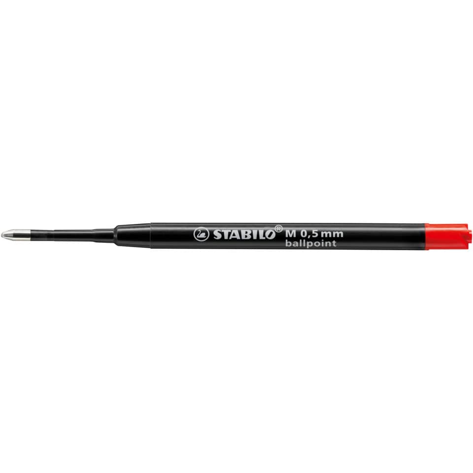 Ballpoint, Kugelschreiber, 0,5 mm, schwarz, roter Deckel