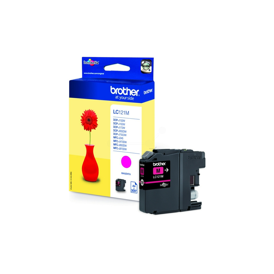 Inkjetpatrone, magenta BROTHER LC121M