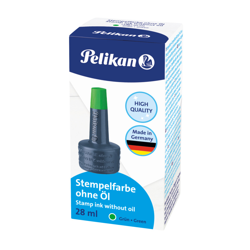 Stempelfarbe, Stempelstift, Grün, ohne Öl, 28 ml
