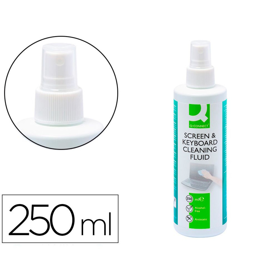 Sprühflasche, Bildschirmreiniger, Reinigungsfluid, 250 ml, Klarer Sprühkopf