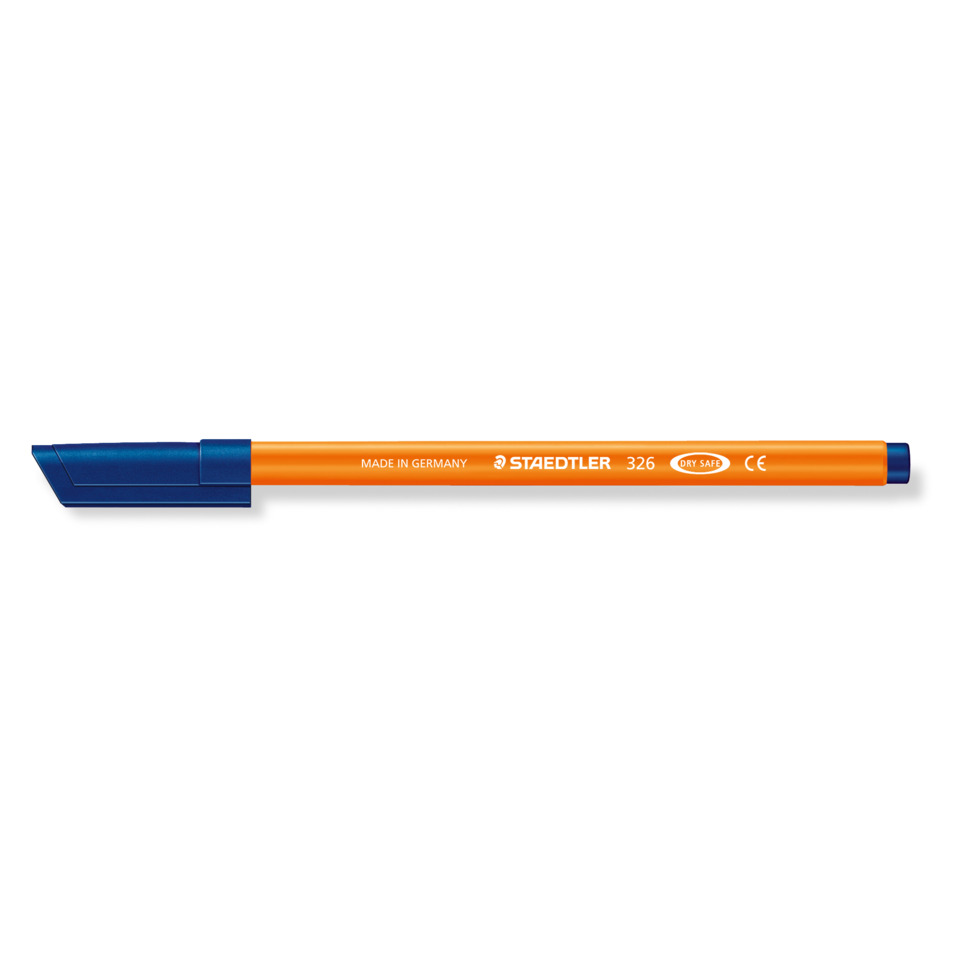 Textmarker, Permanentmarker, oranger Körper, Doppelseitig, Staedtler