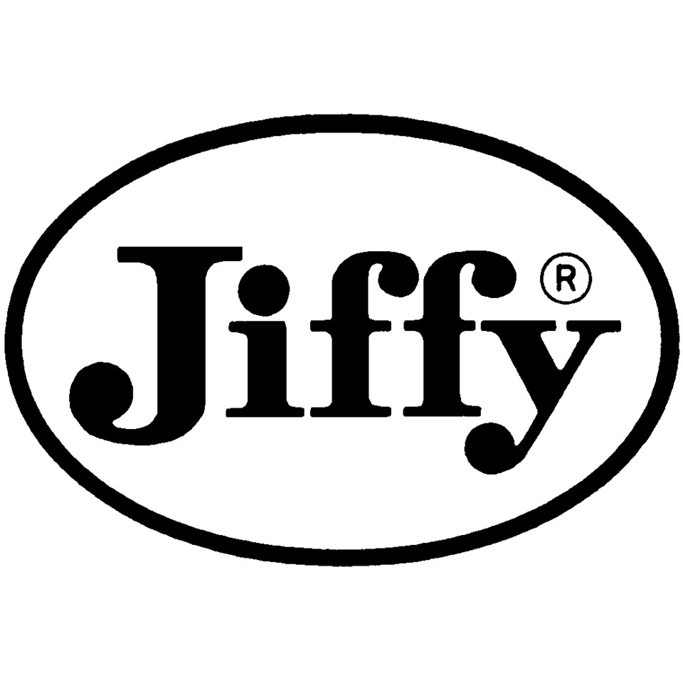 logo, jiffy, brand logo, oval border, schwarzweiß
