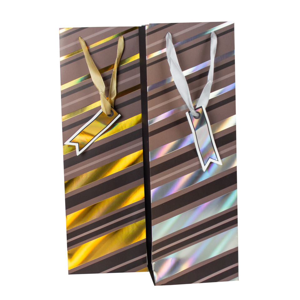 Geschenkverpackung, Tasche, Geschenktüte, Glitzerstreifen, Shiny Muster