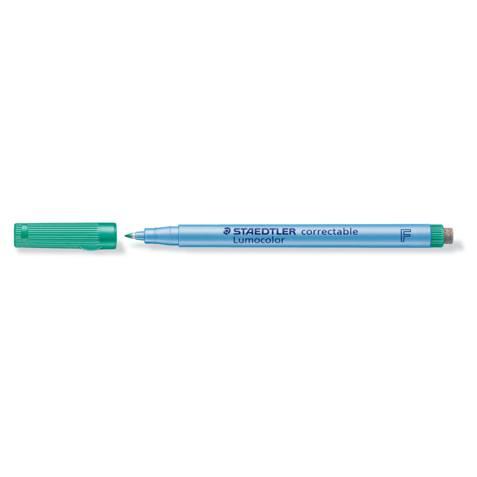 Korrekturstift, Lichtstift, Lumocolor, Blau, Kappe abnehmbar, Marker, Korrigierfarbe, Lumocolor, Blau, Feinliner