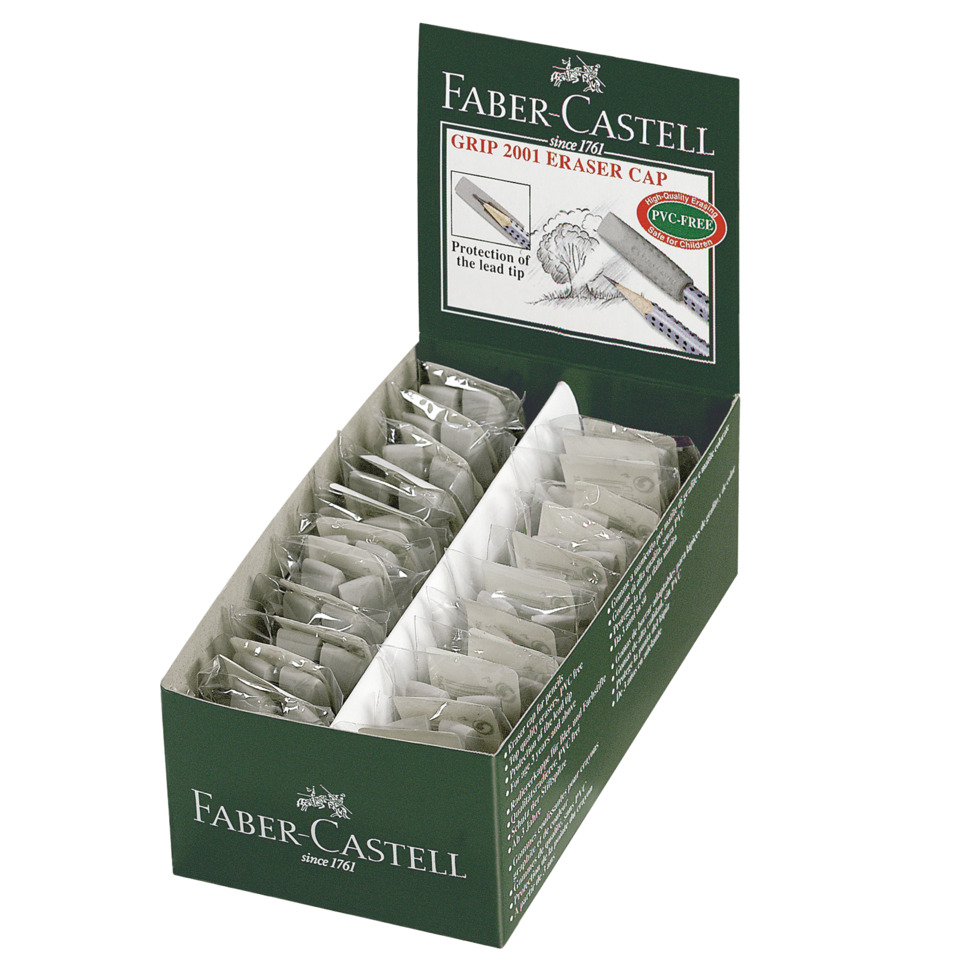 eraser cap, lead protection, pvc-free, pencil accessory, Faber-C Castell