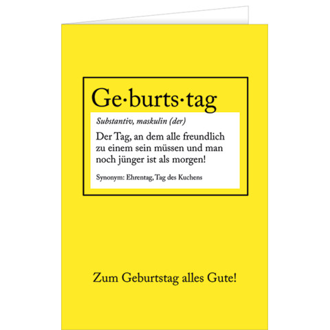 Geburtstagskarte  51-12895