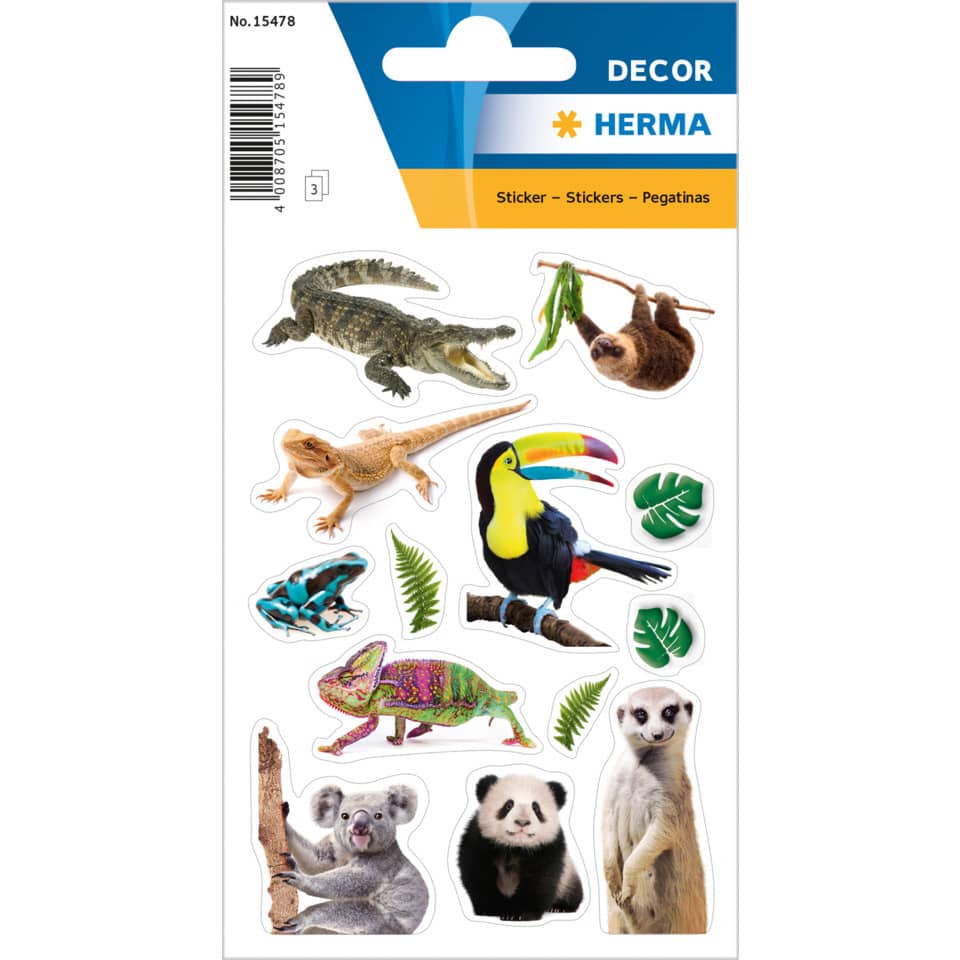 stickers, tiere, wildlife, tropisch, natur