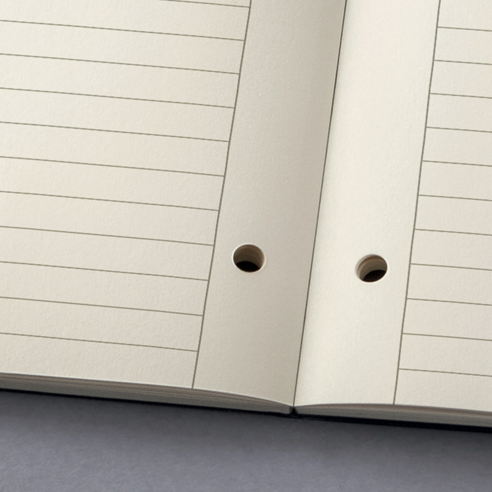 notebook, lined paper, Lochstanze, Bindung, Bindeigkeit, notizblock, linienpapier, Lochung, Umschlag, Rückseite
