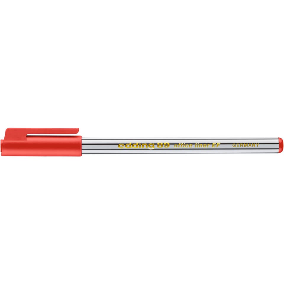 pen, ballpoint, rot, metall, klemme