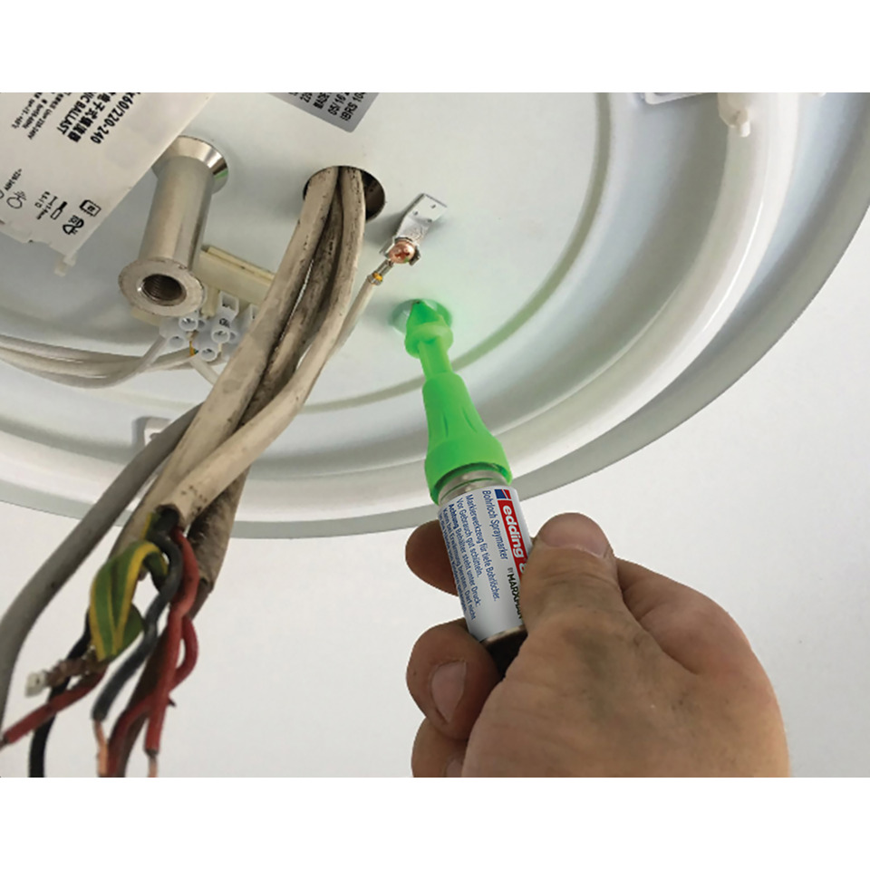 deckenleuchte, elektrik, verkabelung, grüne_isolierung, kleber_tube