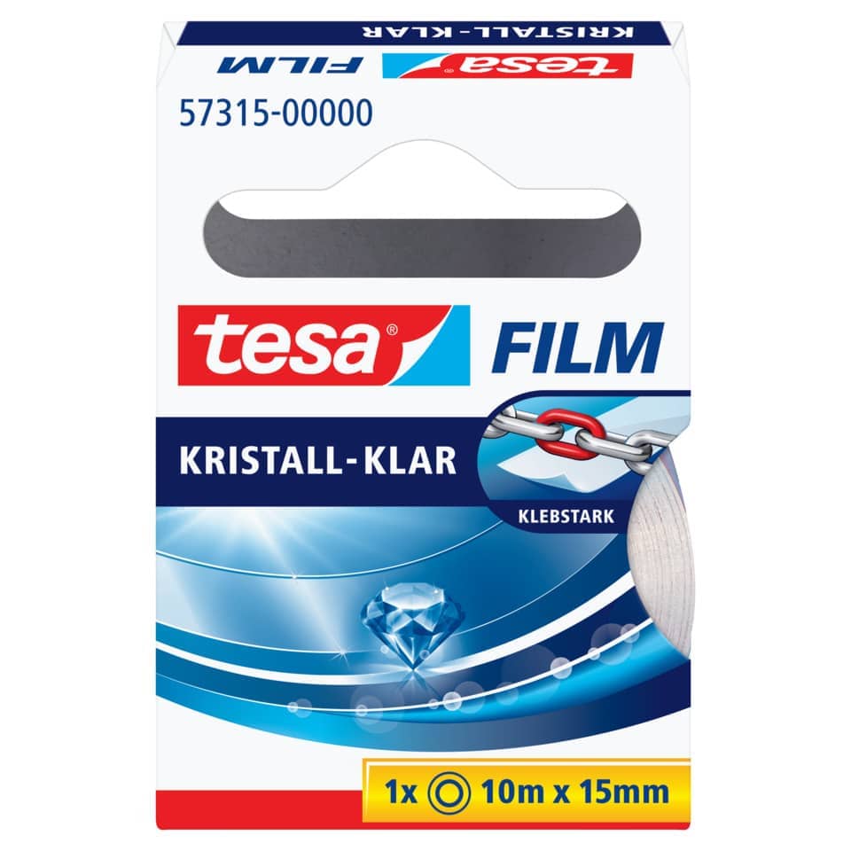 Kristall- Klar, Filament, Klebeband, Klebeband-Front, Tesafilm