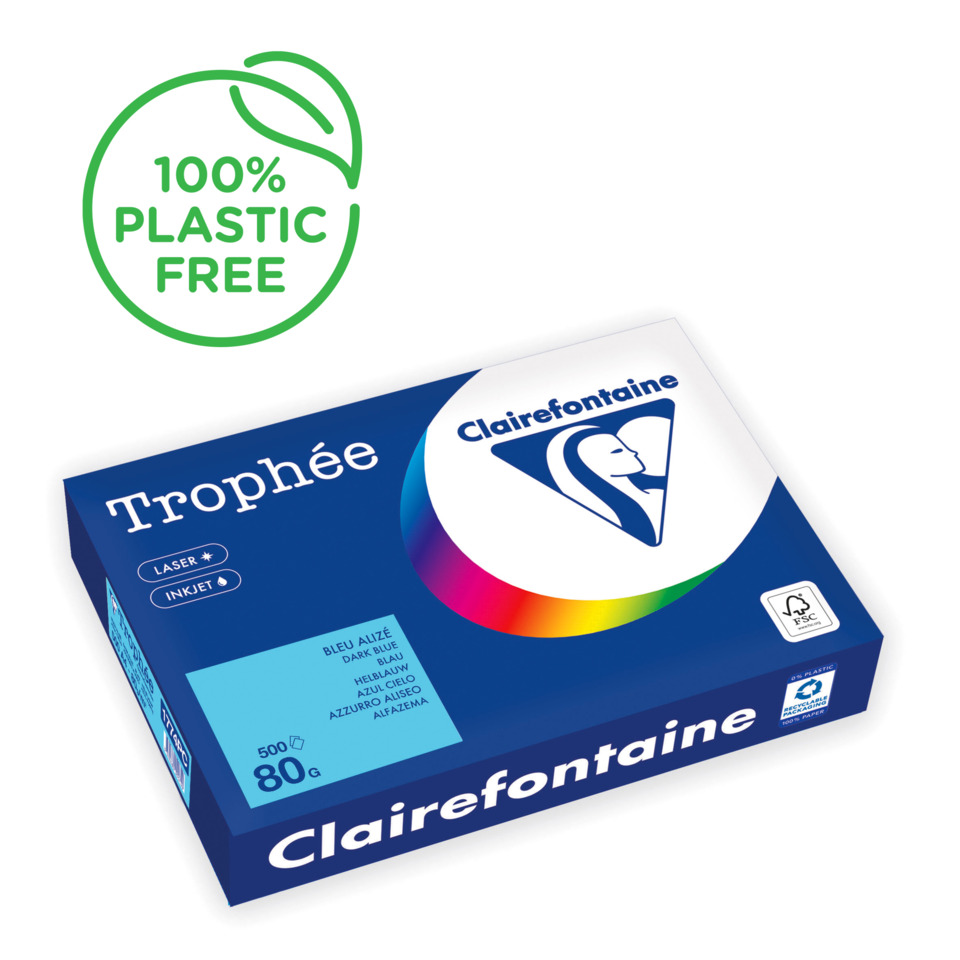 Trophée, Laser Inkjet, Papierbox, Blaubox, Clairefontaine