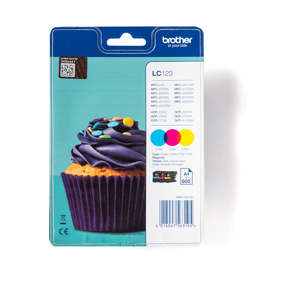 Kuchenform, Backzubehör, Cupcake-Muffin, Verpackung Vorderseite, Farb-/Tintenkartusche