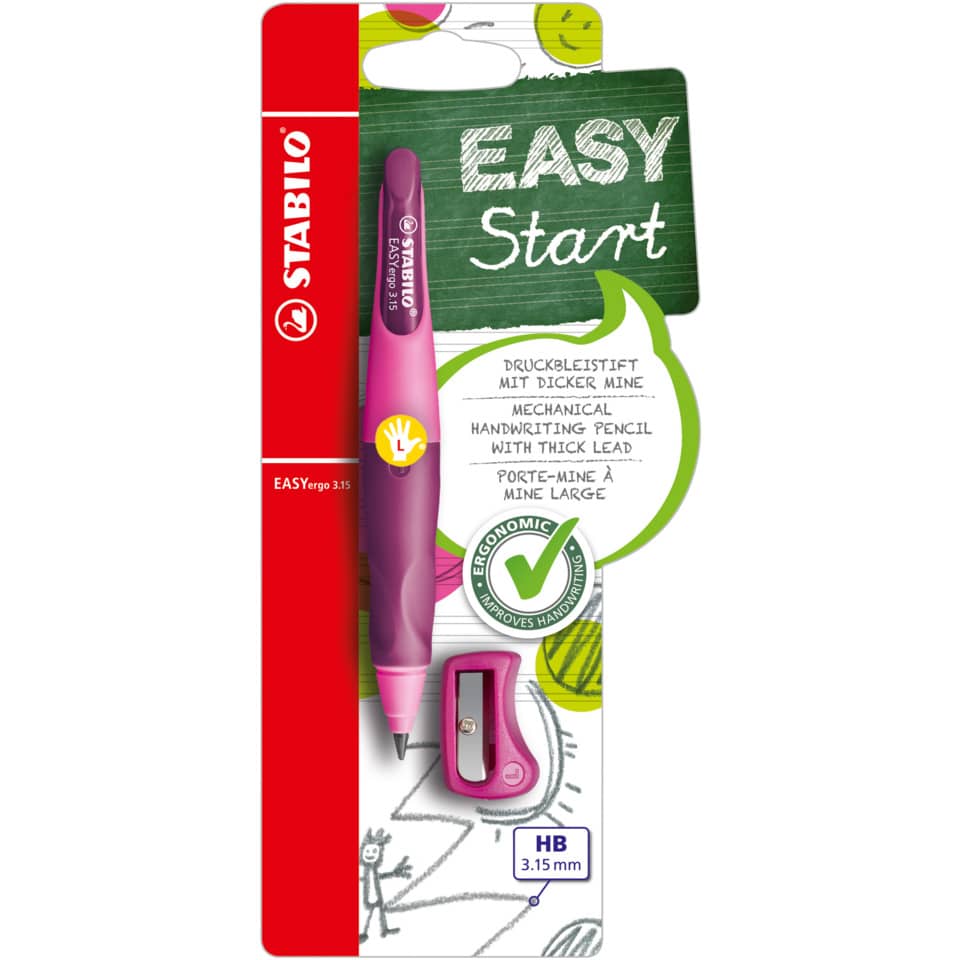 drehbleistift, mechanischerbleistift, dickeMine, HB3.15mm, pink