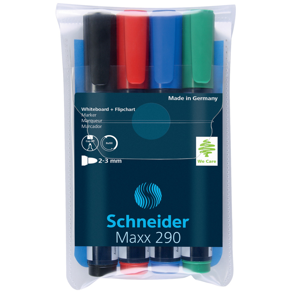 Whiteboard-Marker, Feinspitze, Sortierte Farben, Marker-Set, Made in Germany