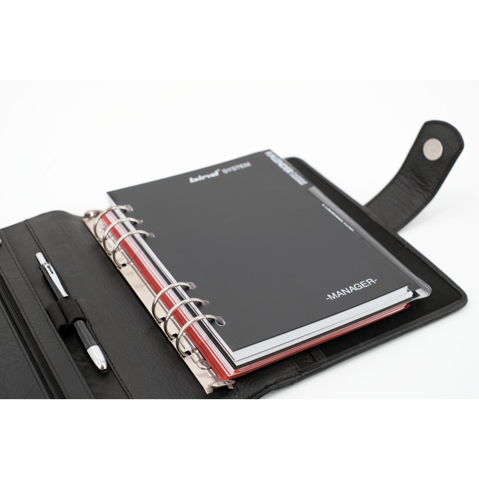 Kartenhalter, Notizbuch, Terminplaner, Büro-Organizer, Ringbindung