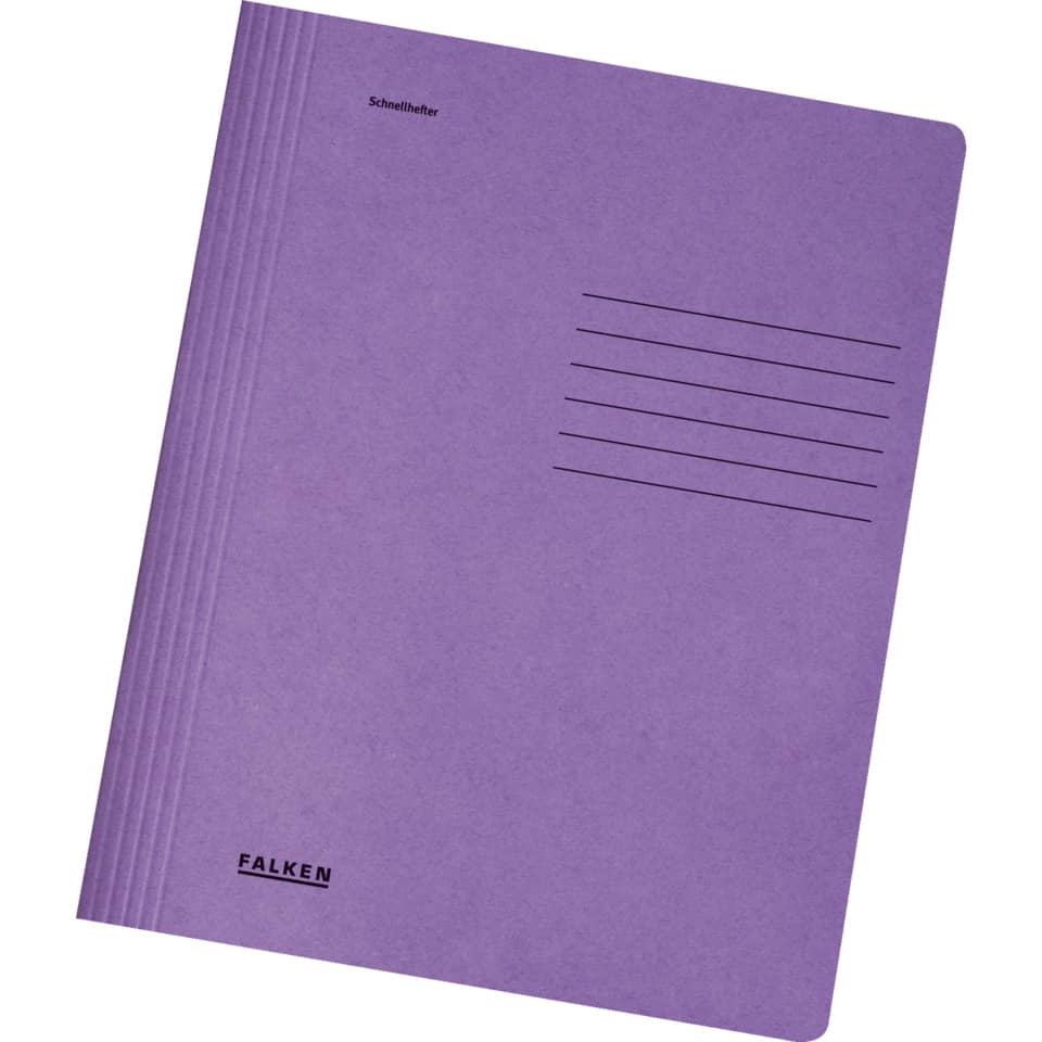 Schulheft, Notizheft, Lila Cover, Linienblatt, FALKEN