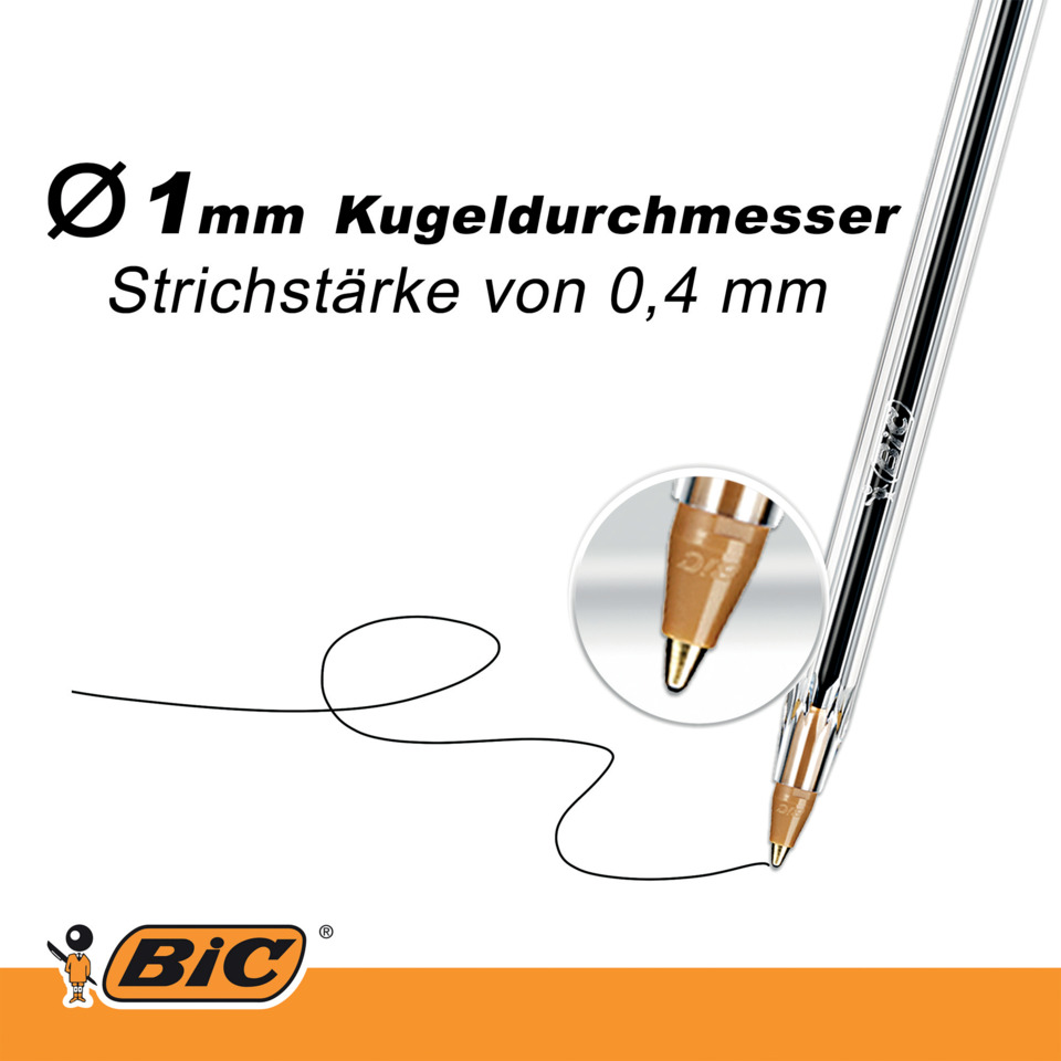 Kugelschreiber, Stift, Schreibgerät, 0,4 mm Strichstärke, BIC