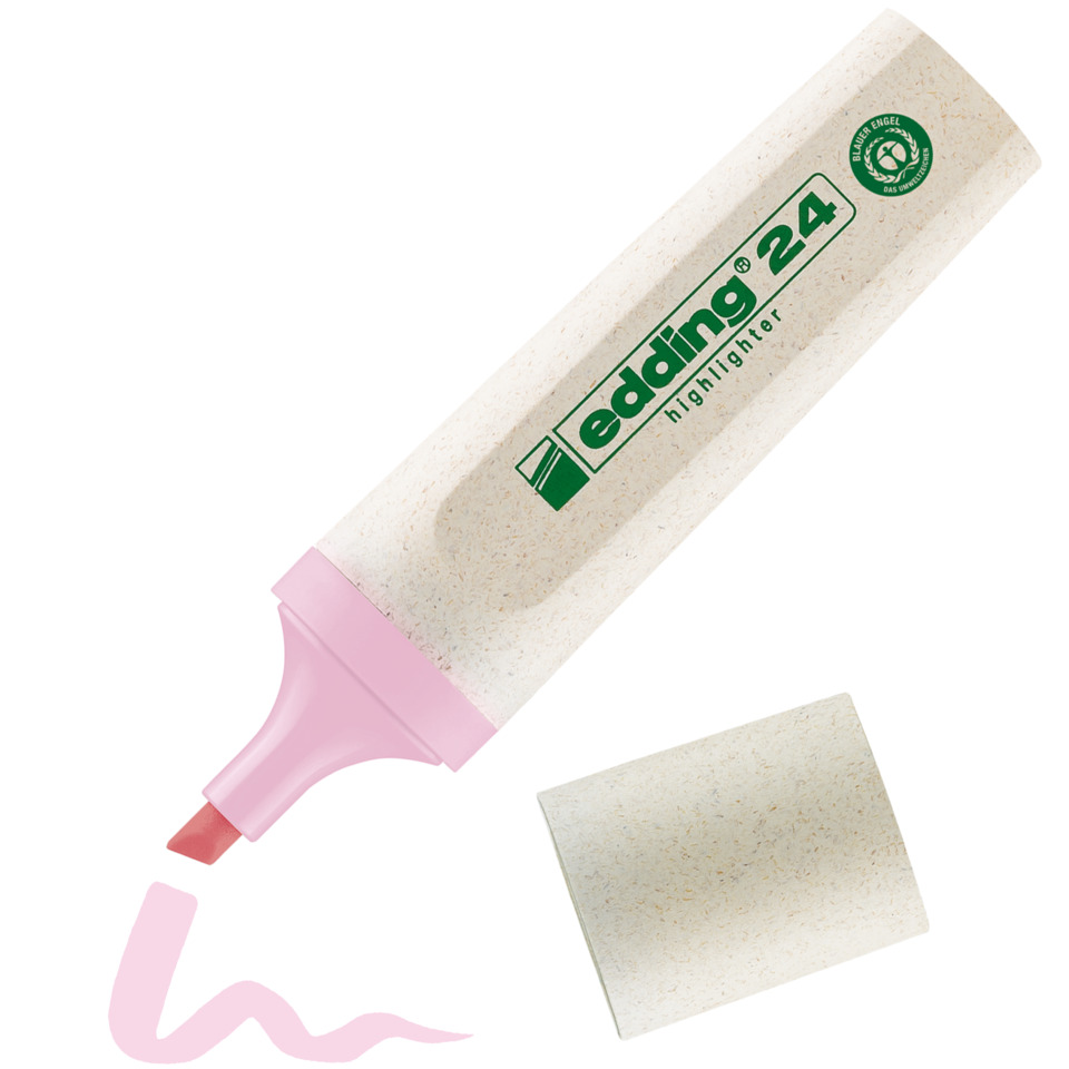 Highlighter, Marker, Korrektor, Stift, Rosa Kappe