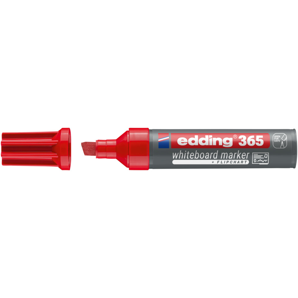Whiteboard-Marker, rote Kappe, Spitze, Flipchart-Option, Marker