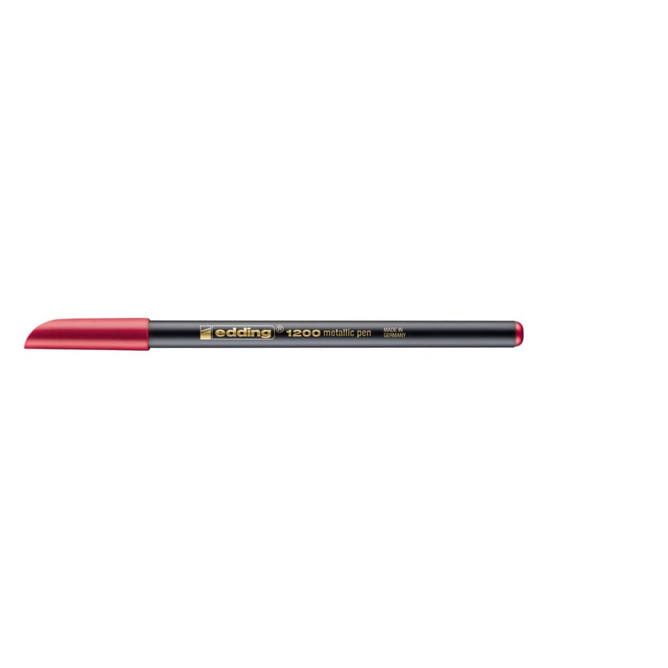 stift, metallisch, rot, schmal, markenfrei