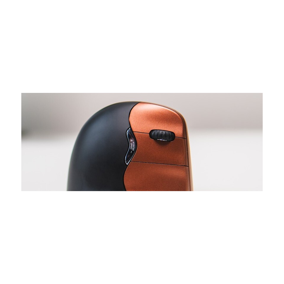 Computermaus, Scrollrad, Ergonomisch, Zweifarbig, orange-braun