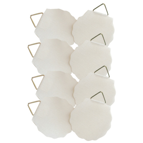 Bildaufhänger, Ø 30mm, Leinen, 8 Stück, weiß AVERY ZWECKFORM 3732