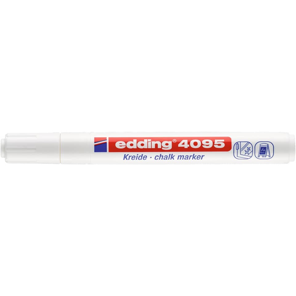 Windowmarker 4095, 2-3mm, Rundspitze, weiß EDDING 4-4095049