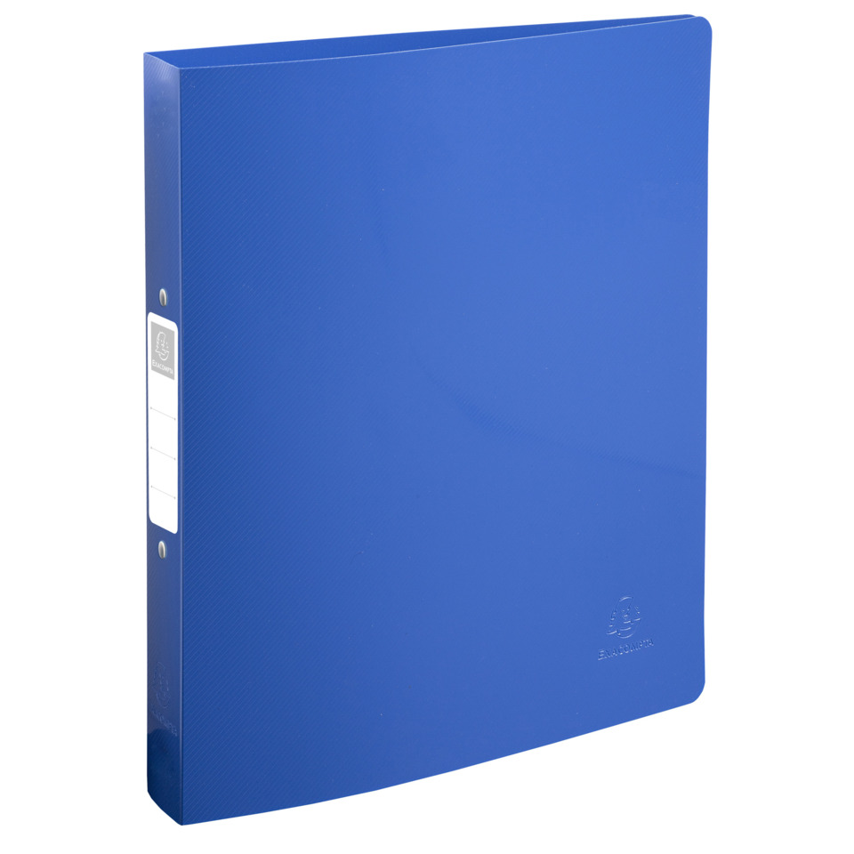 Ordner, Hardcover, Kunstleder, blau, Bindeband