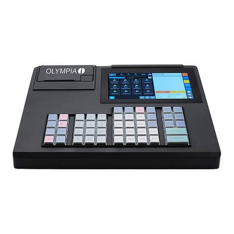 Registrierkasse ohne Kassenlade schwarz    inkl. TSE OLYMPIA K200-TSE